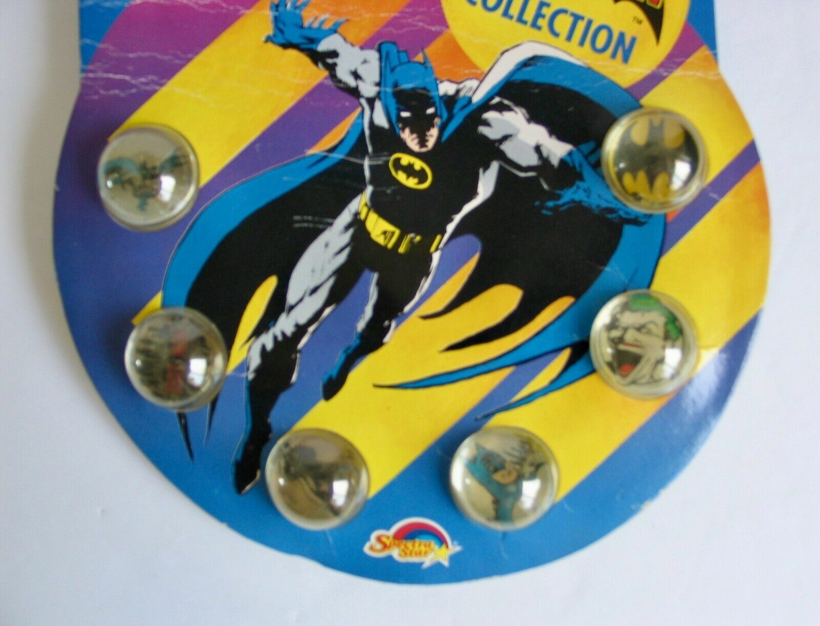 Vintage 1990 Batman Bad Rollers Marbles Sealed Pack DC Comics Comic Book NWT NOS