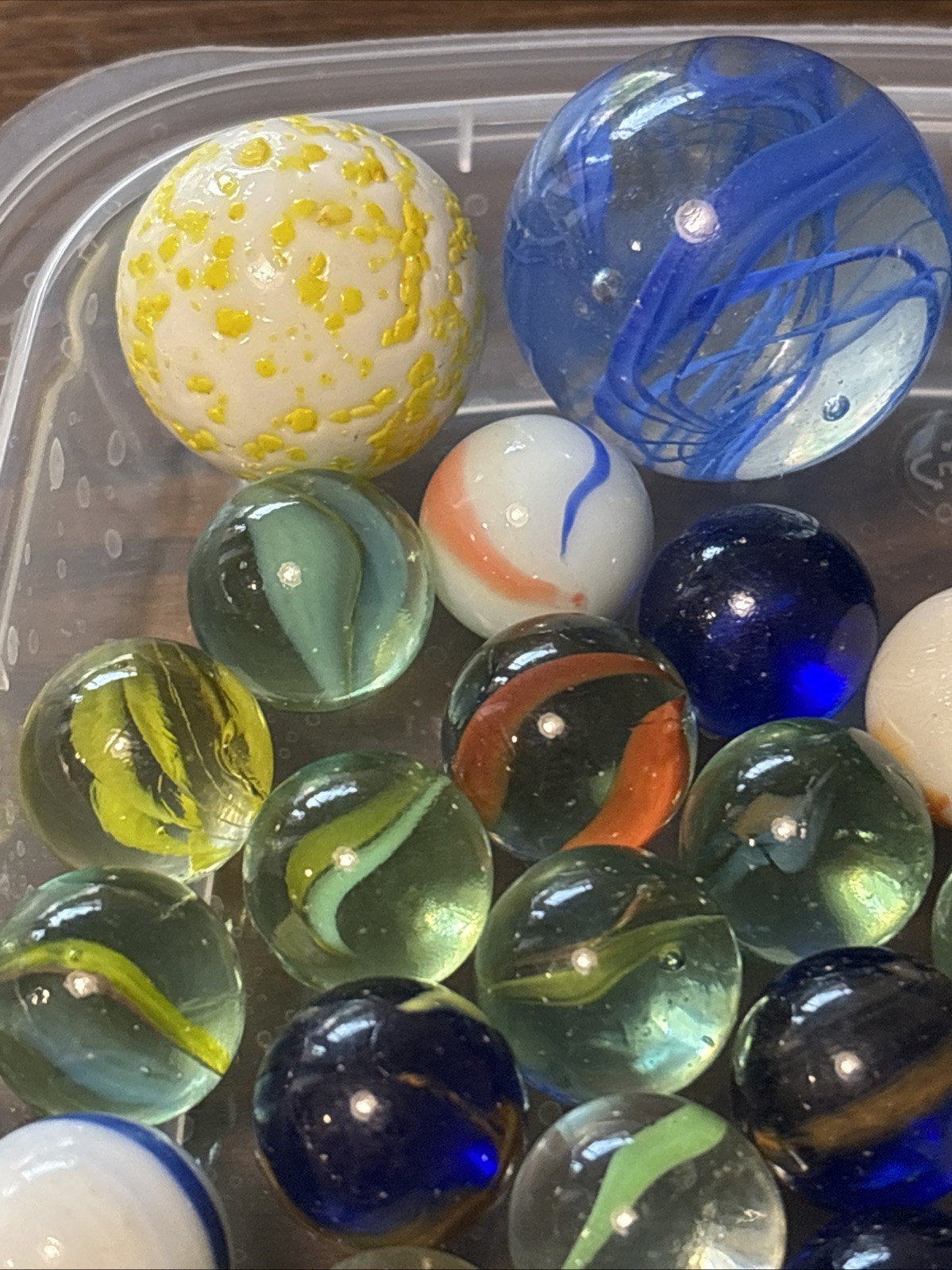 Vintage Glass Marble Lot ~80 Pieces Mixed Swirls Cat’s Eye 600g 🌈🟢