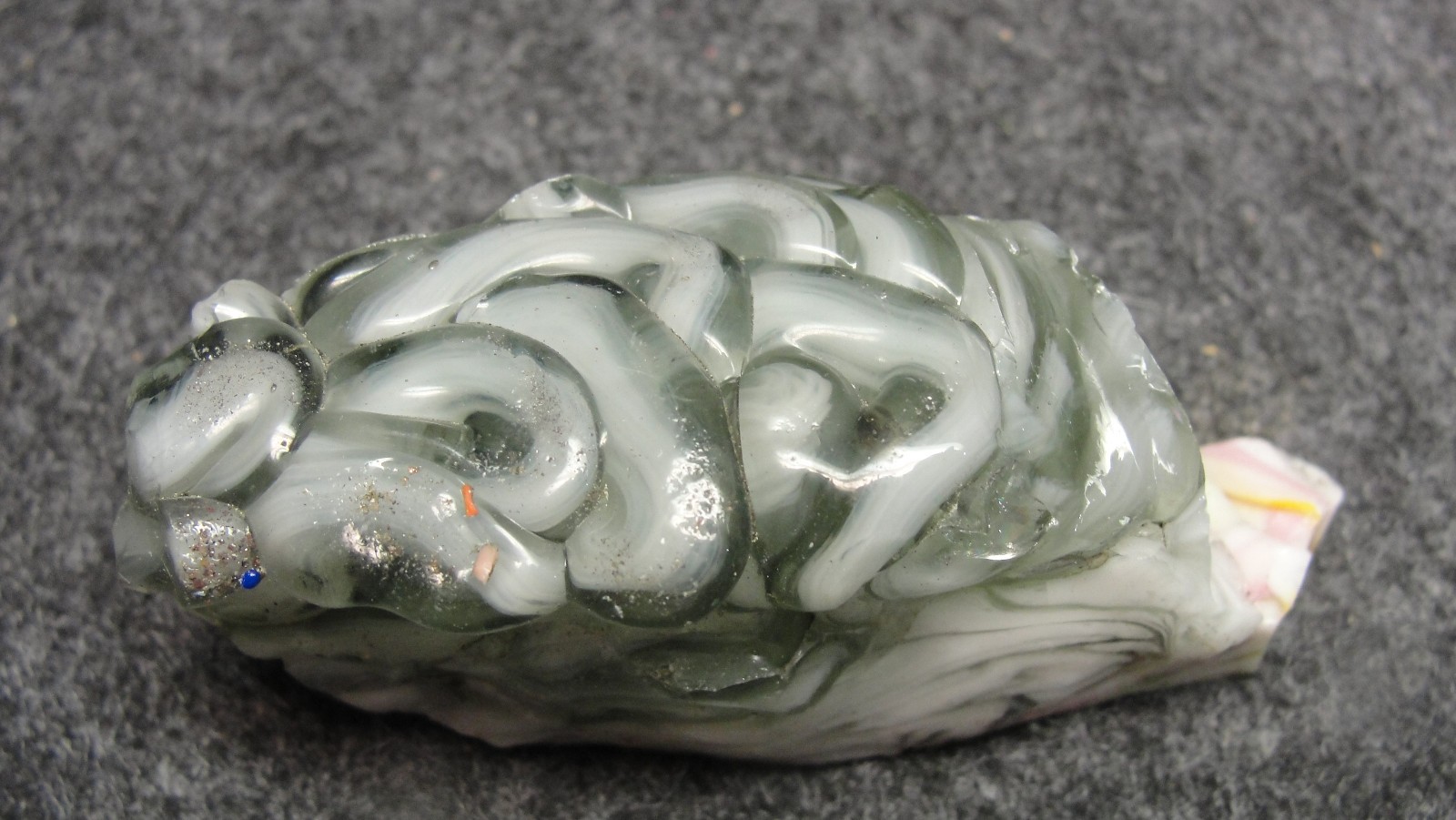 pieces of cullet from Jabo Joker experimental marble runs