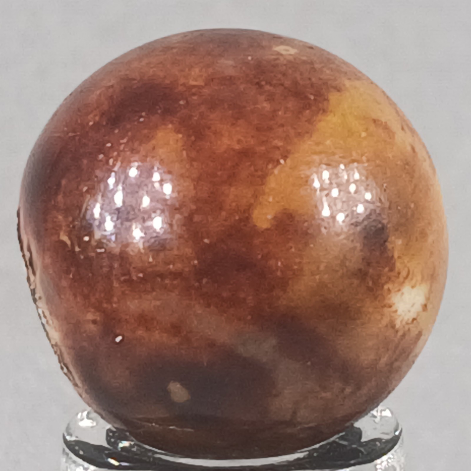 Vintage Brown Bennington Clay Marble .65 Inches Near-Mint Condition