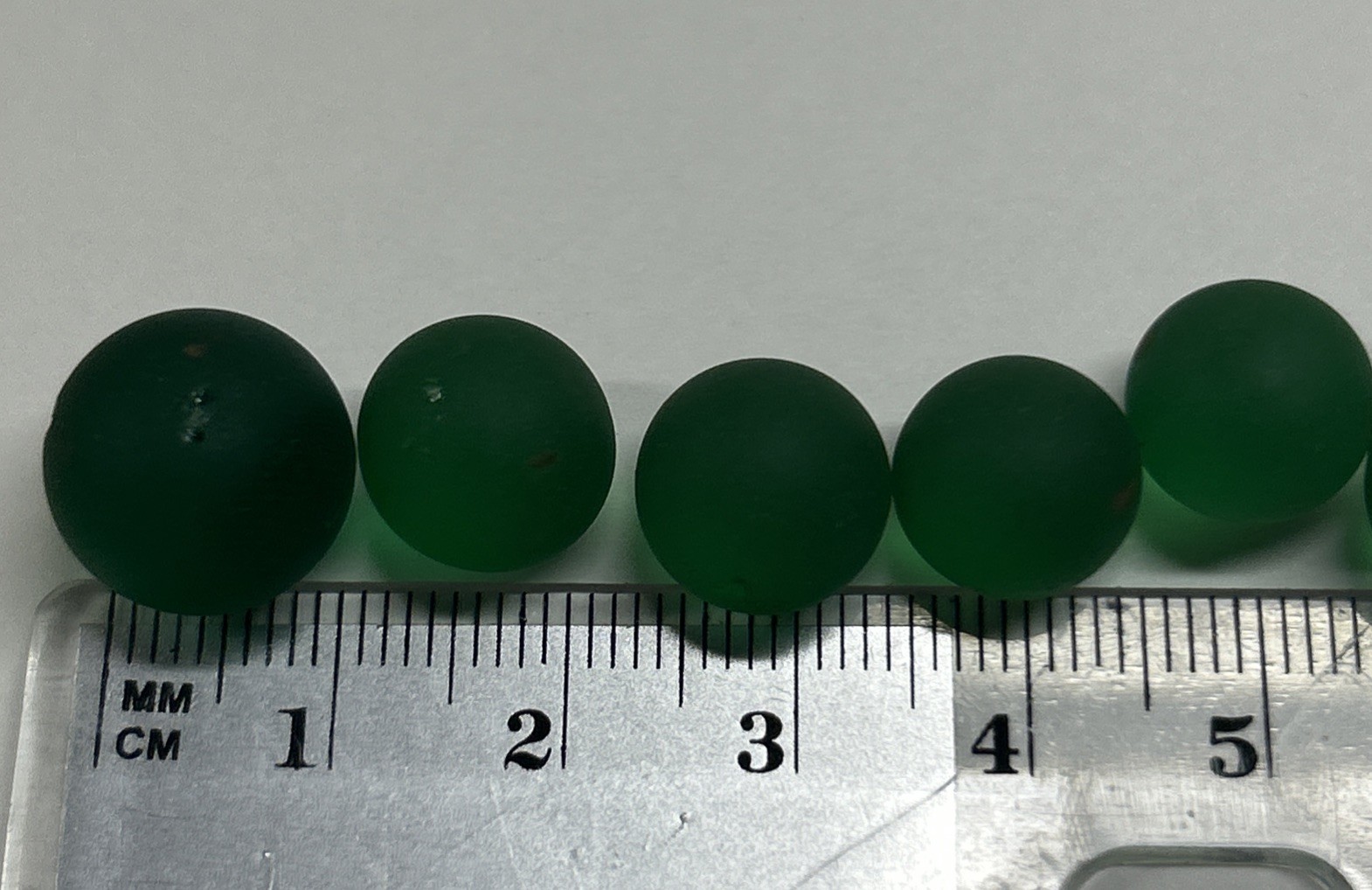 Lot Of 27 Tiny Antique Marble- 24 Green, 1 Orange, 2 Multi **Read