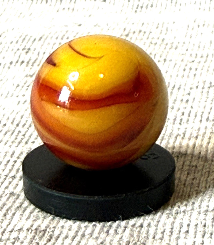 Vintage Marble – Orange-Red-Yellow Flame Dragon Swirl (?) 0.60