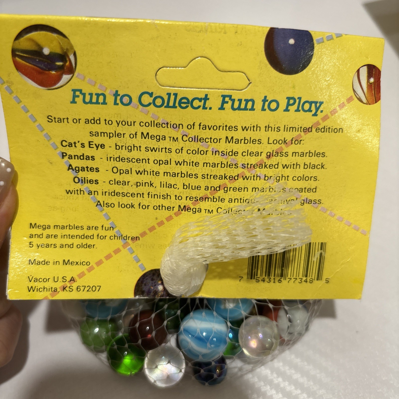 VTG Mega Marbles Limited Edition Collector Sampler *LOT OF 2* 10oz Each, New