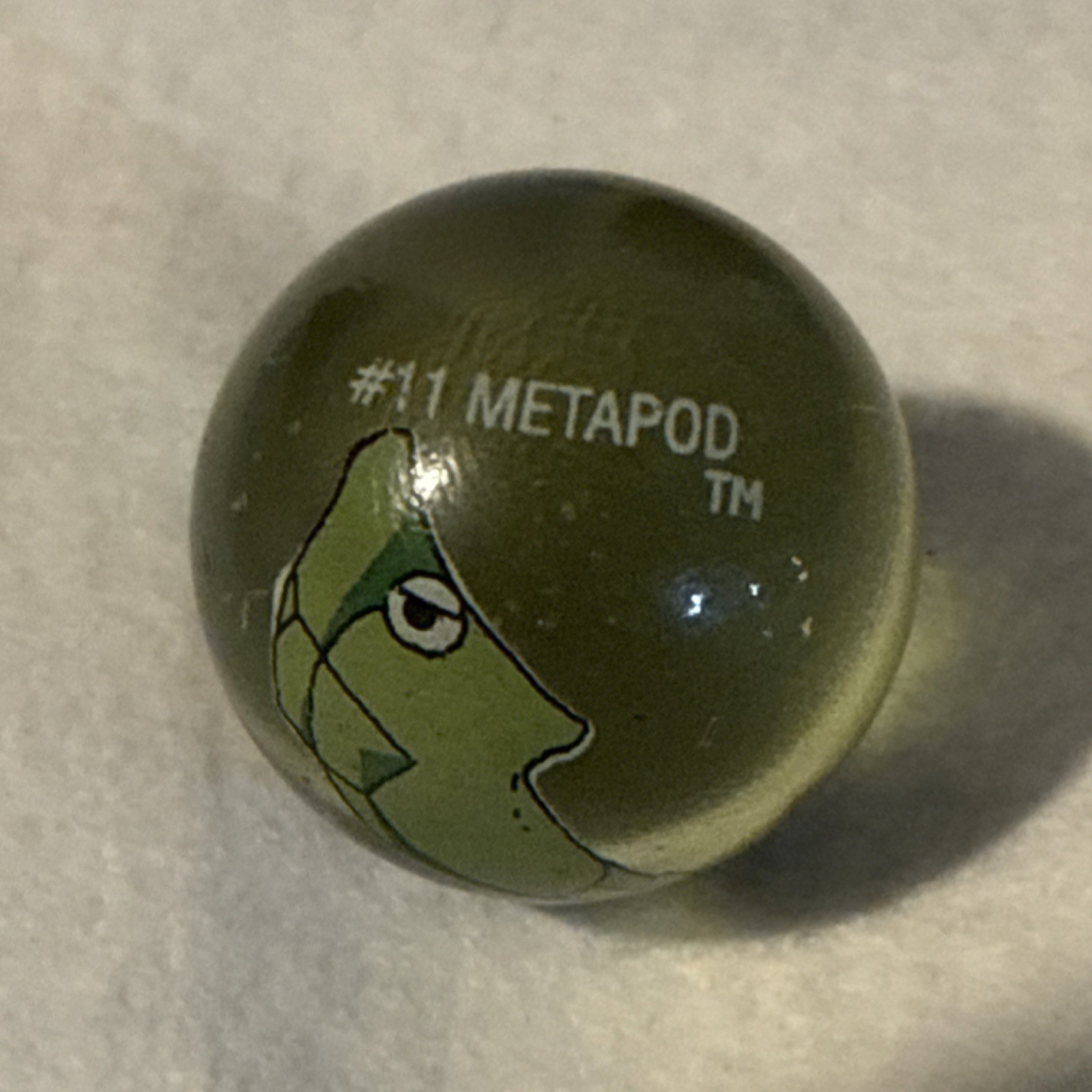 Metapod Glass Toy Marble #11 Machine Made 1970-Now Collectible