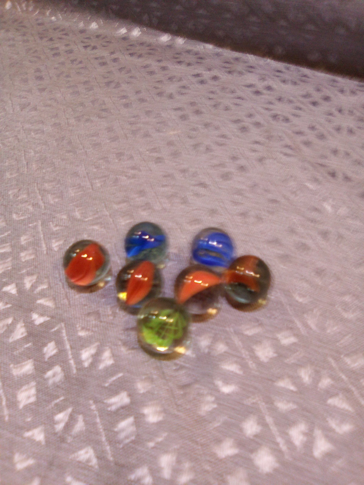 Vintage Peltier Glass Marbles Likely Peerless Or National Line Rainbo