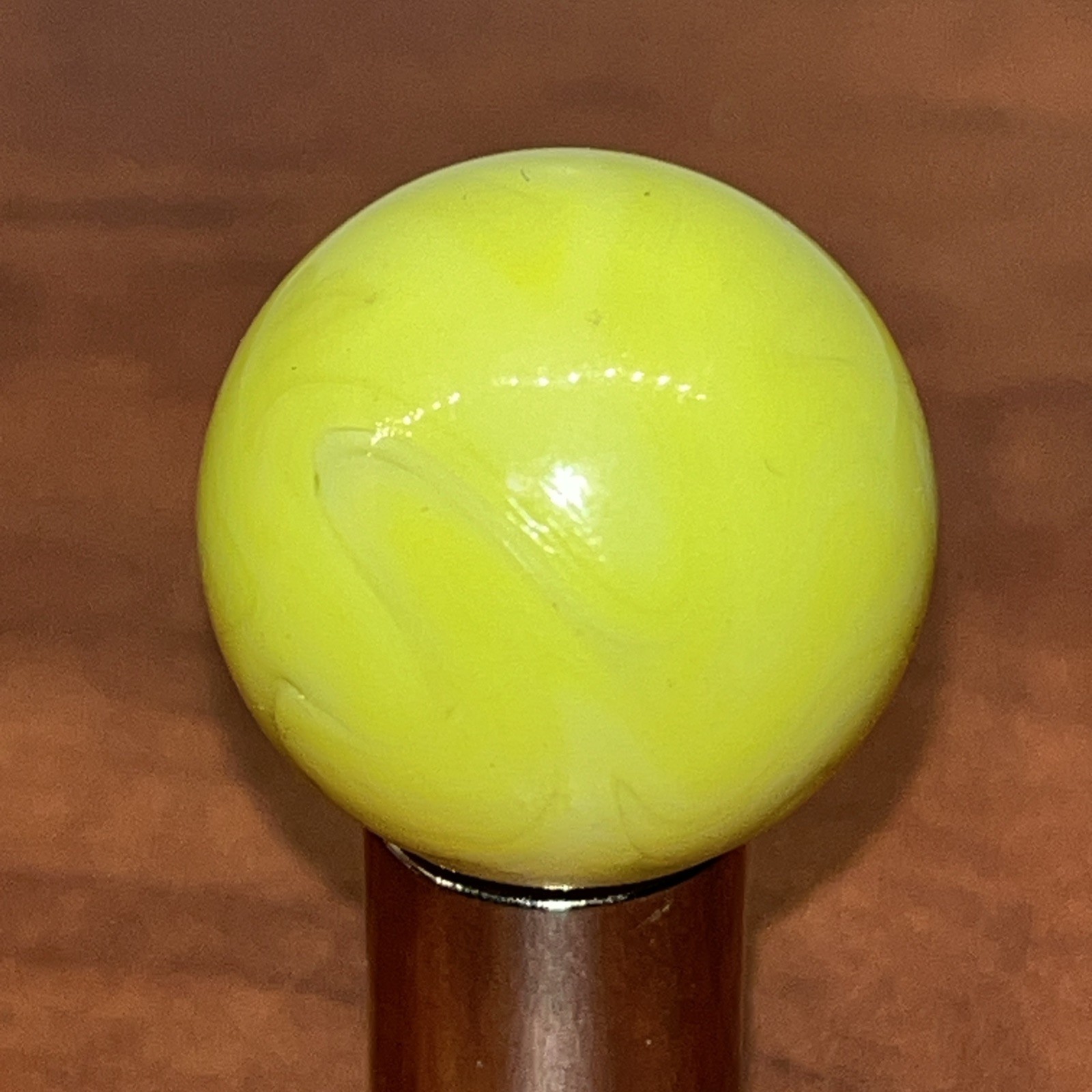 Vintage Shooter Marble .94 Light Green Glows Orangish/pinkish In UV Light (4)