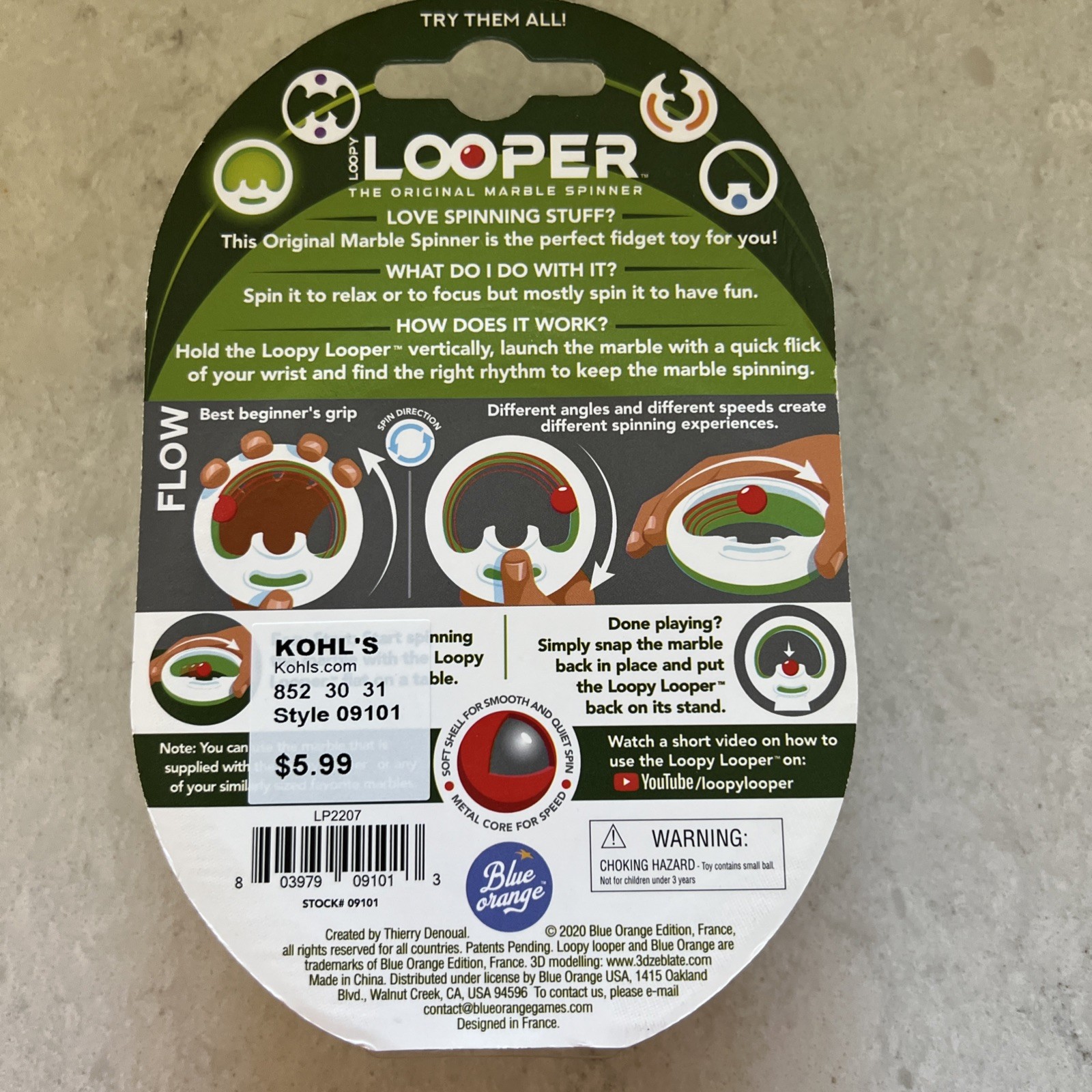 Loopy Looper – The Original Marble Spinner, Tricks, Quiet Toy