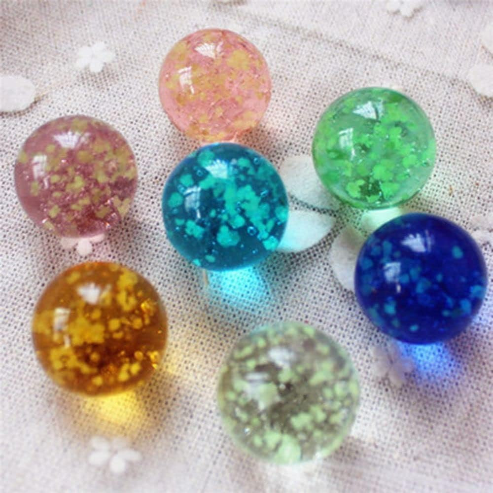 10Pcs Gold Marbles Glow in The Dark Marbles for Glass Glass Ball Luminous Ball R