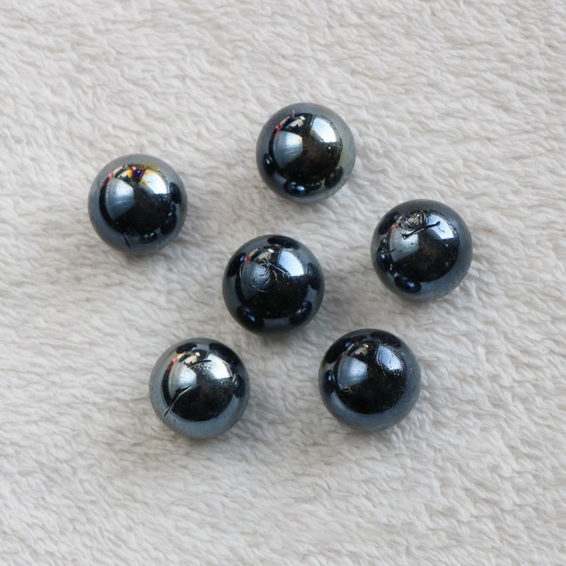 Black Glass Beads Glass Ball Marble Solid Round Sphere Decoration 16mm 22mm 24mm
