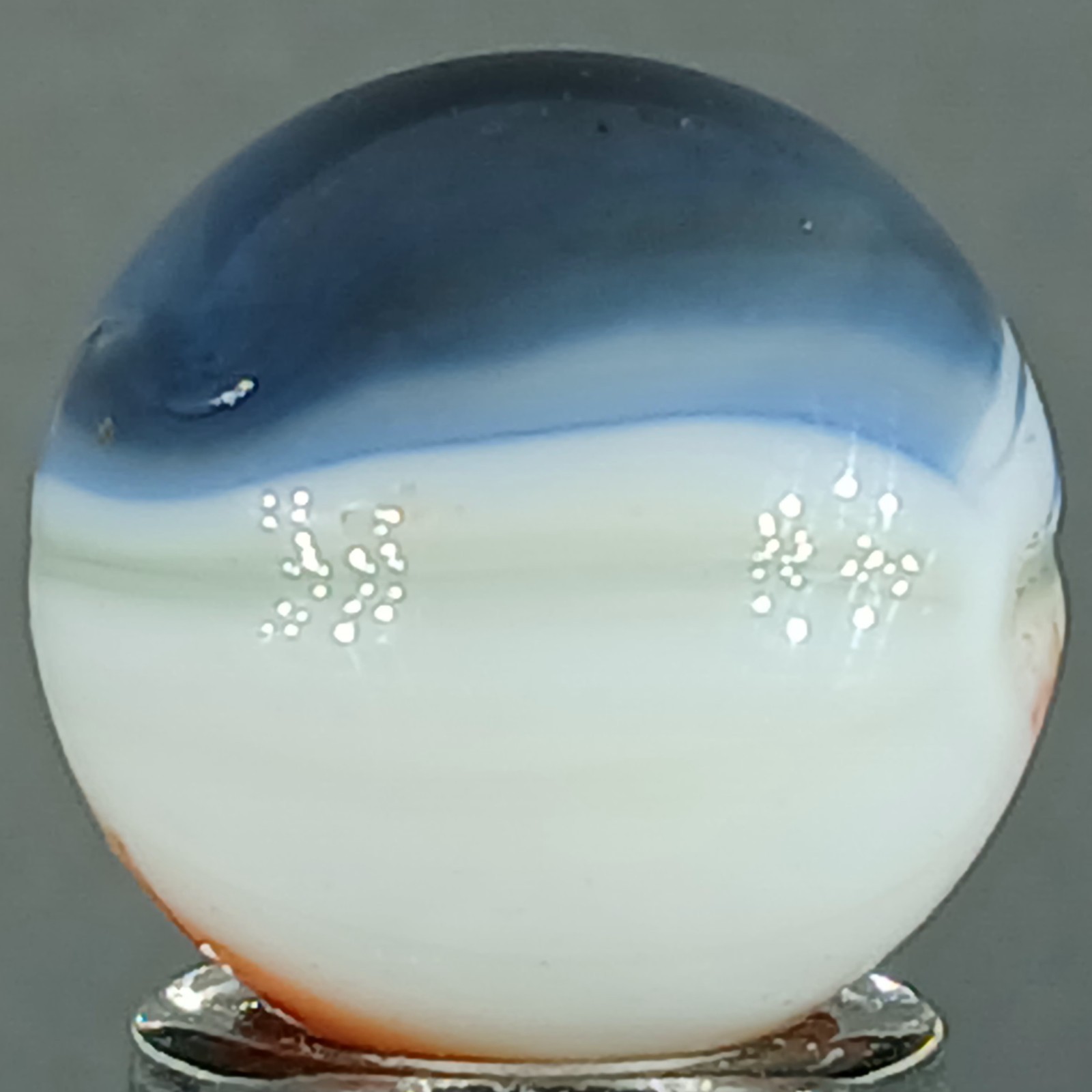 Vintage Imported Patch And Ribbon Marble .62 Inches Near-Mint Condition