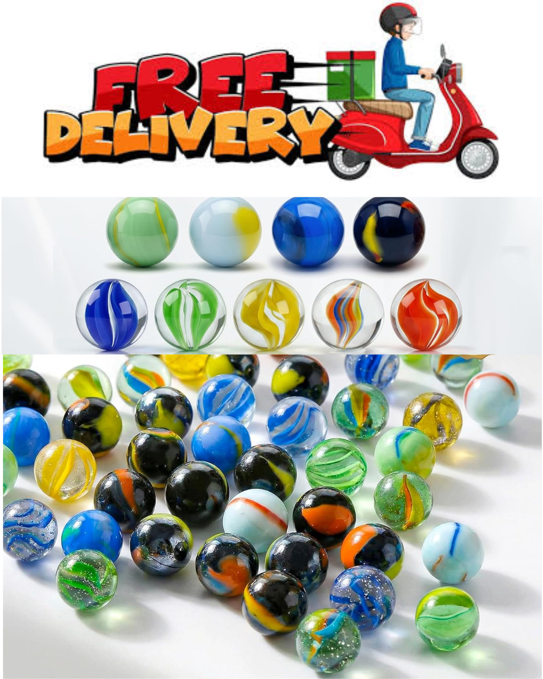 Colorful Glass Marbles, 0.6 inch Marbles Bulk for Kids Marble Games sale new