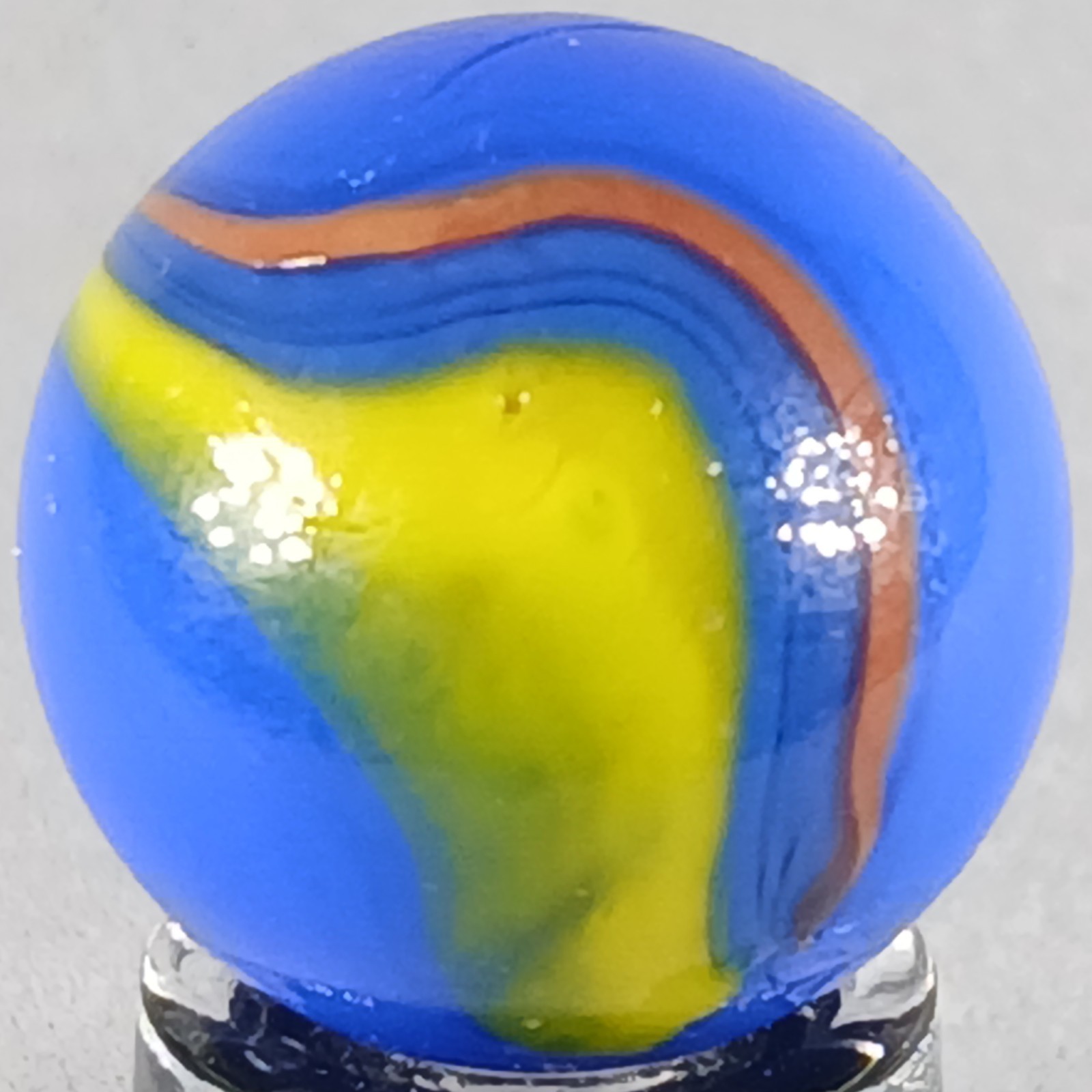 Vintage Imported Patch And Ribbon Marble .61 Inches Near-Mint Condition