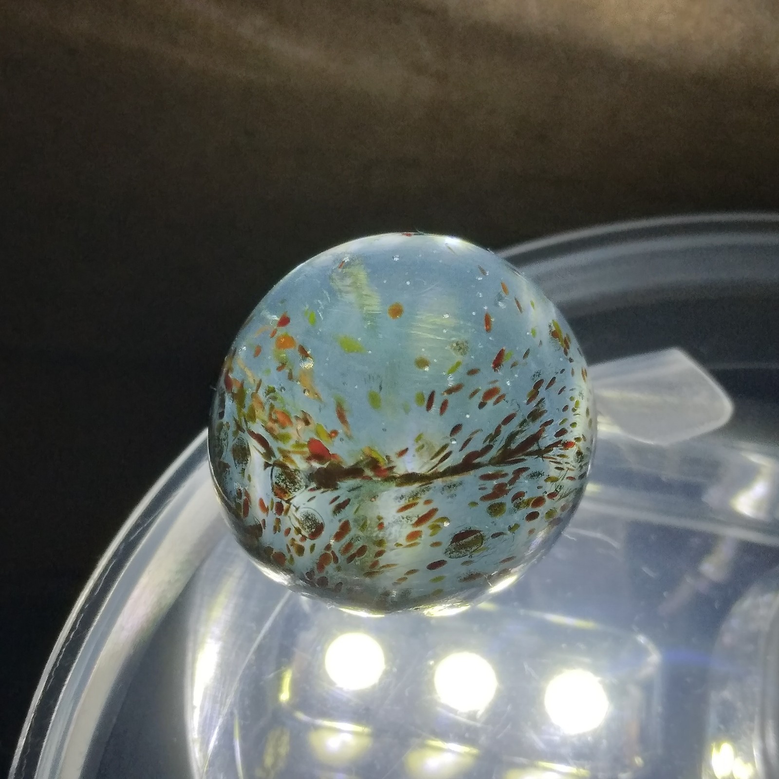 .60″ Marble- Vacor Jabo Christensen- Frit, Lutz, Glows- Guinea Atmosphere Style?