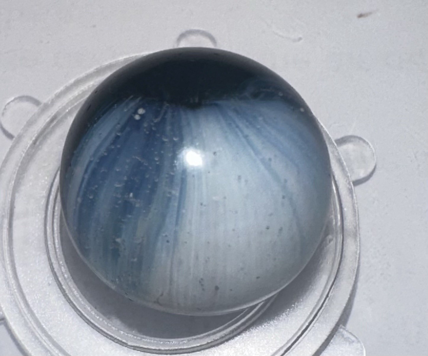 ⭐Vintage Horsehair Zebra Master Sunbursts Toy Marble 14.4 Mm