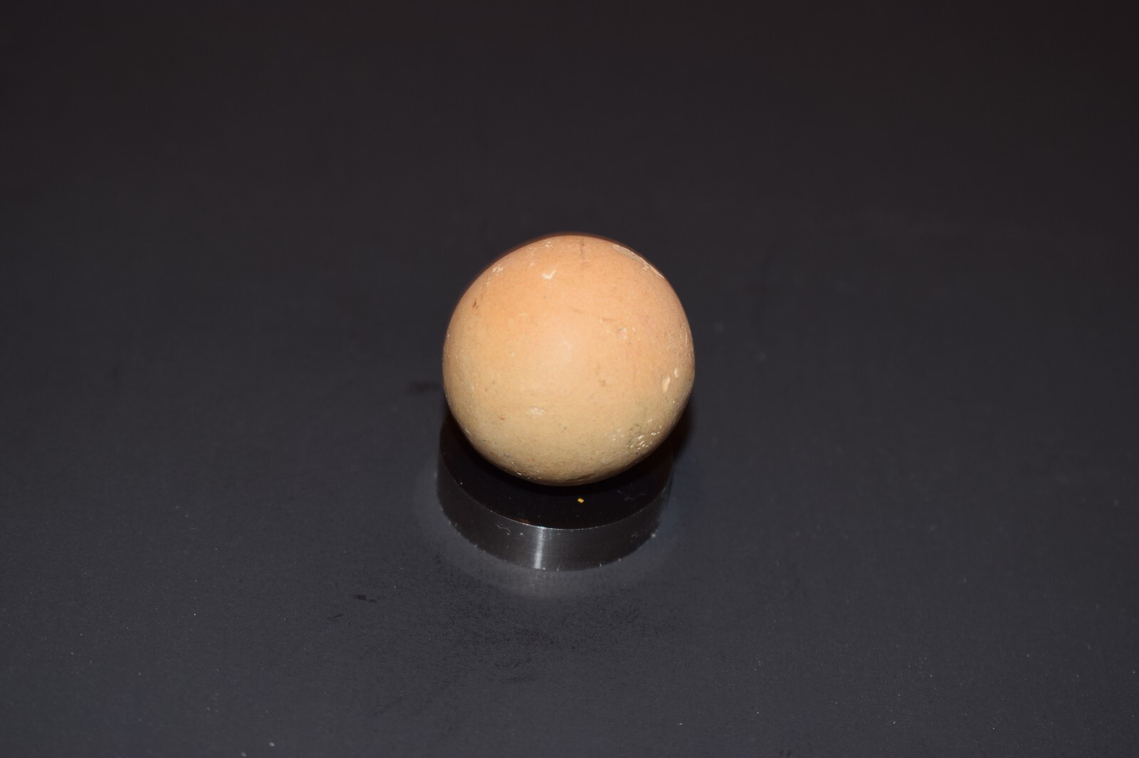 ⭐Antique Handmade Earthtone Fired Glazed Clay Toy Marble 🦶Toe Braker Size 1.070