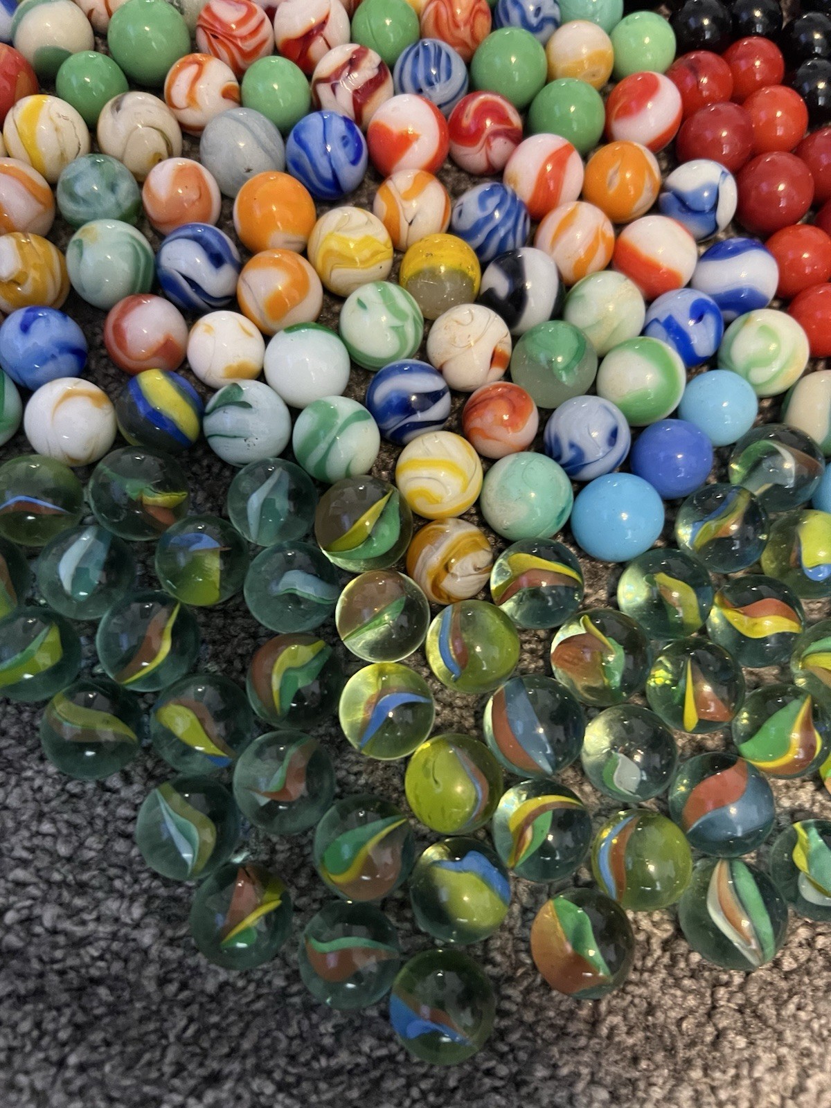 Vintage Marbles 350 Lot Dif Sizes