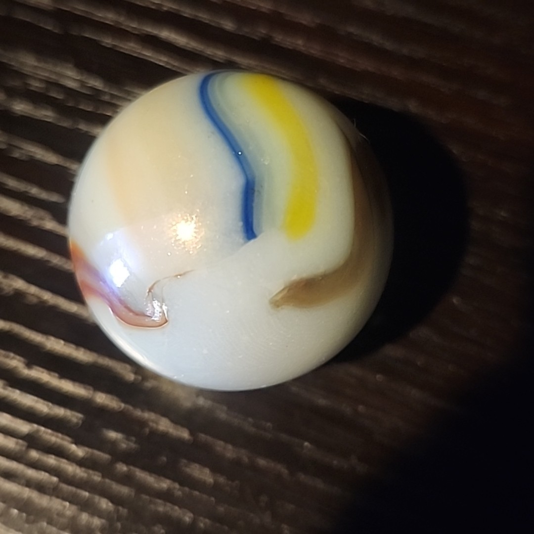 Large Vintage Boulder Marble 34.8mm In Diameter Swirl – Unknown Maker