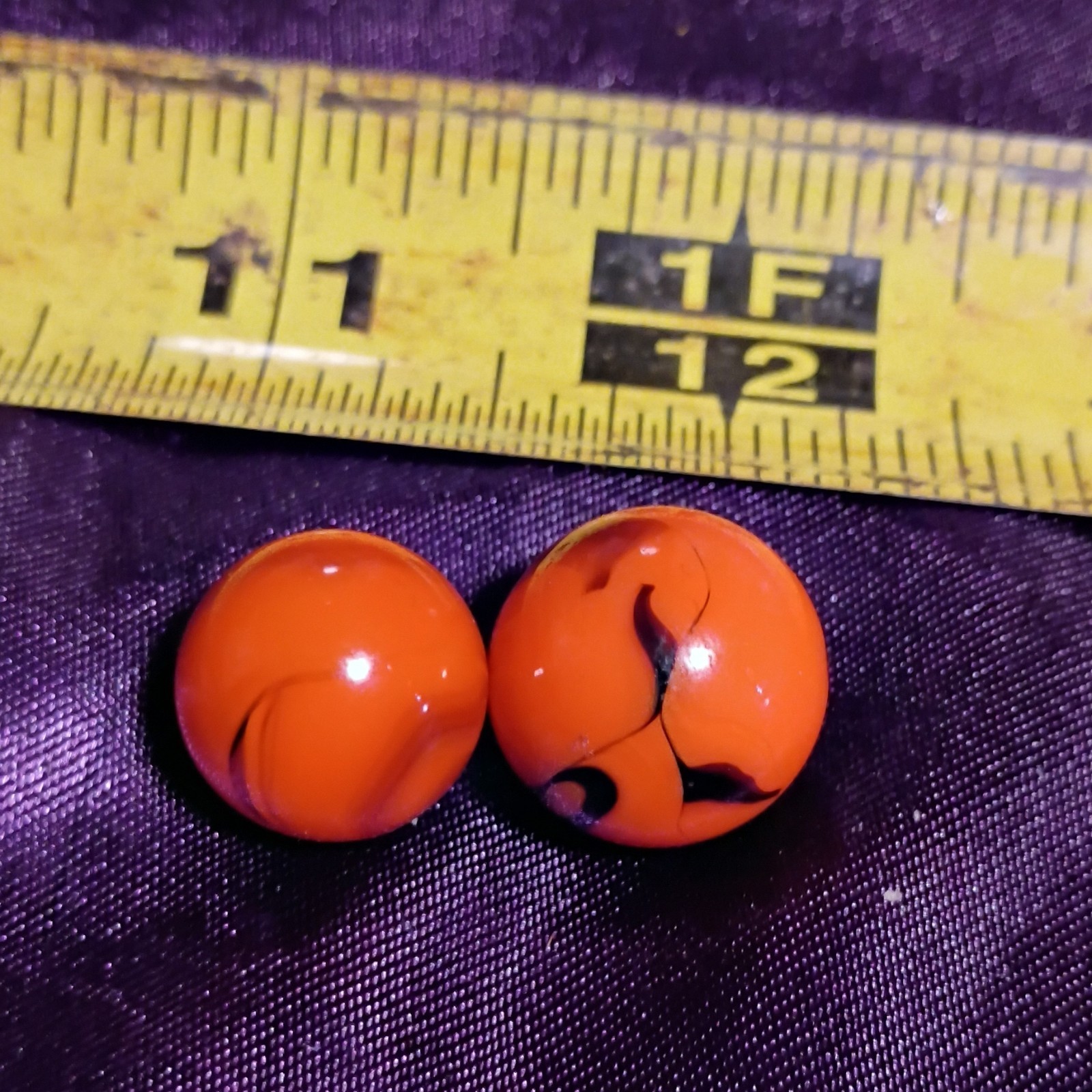 Orange Swirl Machine Made Toy Marbles for Ages 12-16 and 17 Years & Up