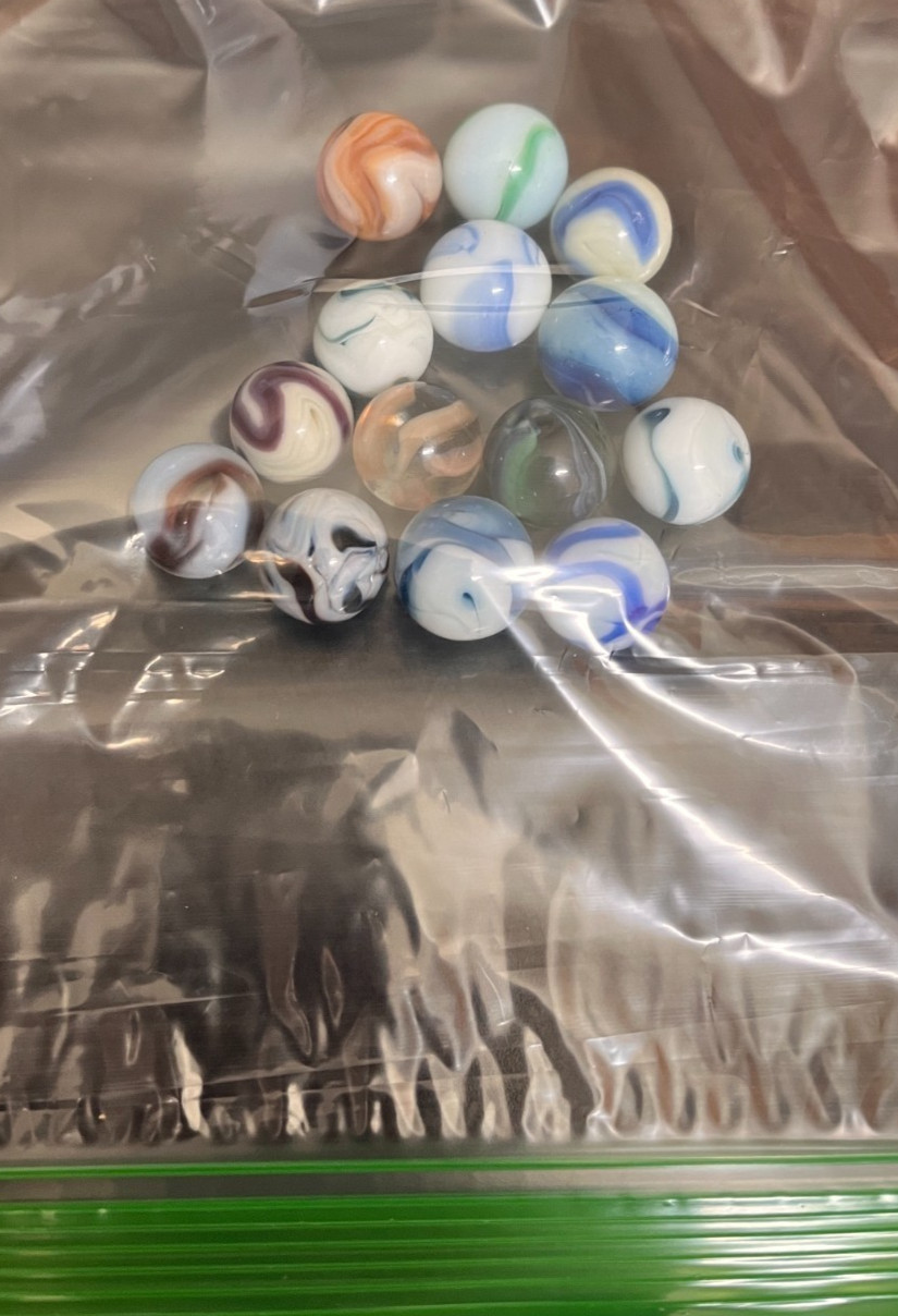 Nice Lot of 14 Vintage Marbles Akro or Peltier? – from Old Estate SEE PICS!!
