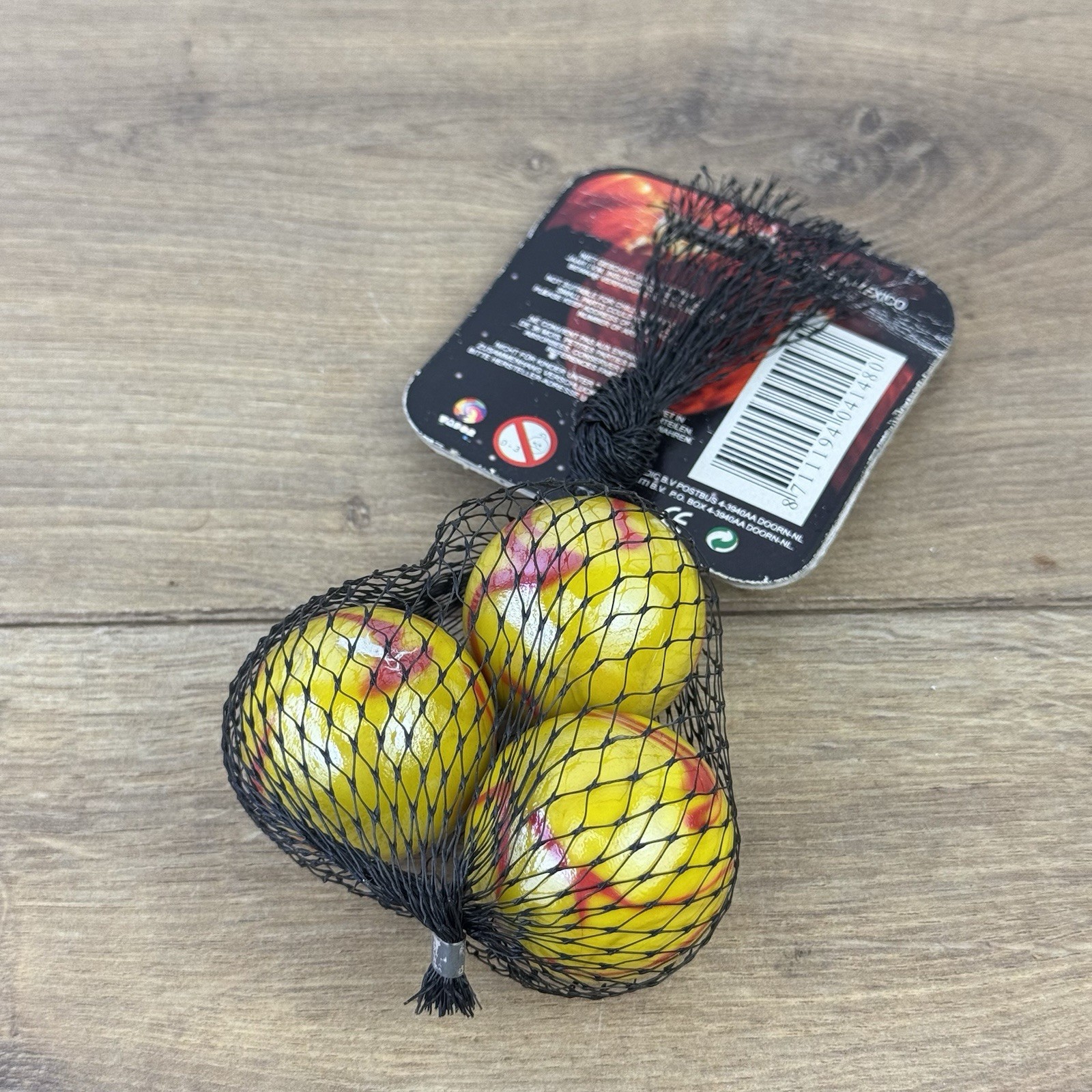 4 Net bags Vacor de Mexico – Bear – Parrot – Morelia – Sun Boulder marbles