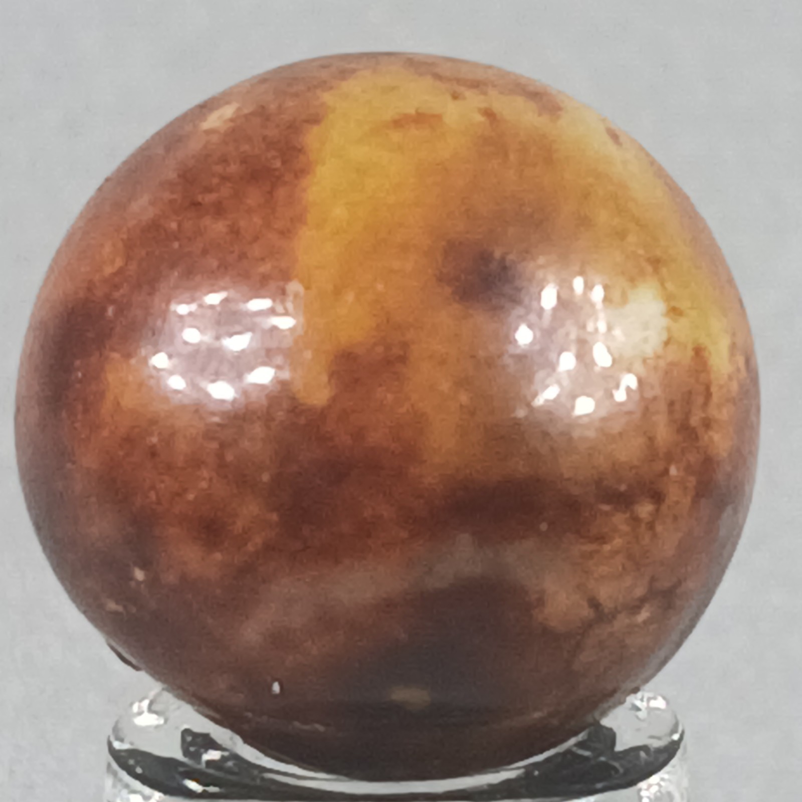 Vintage Brown Bennington Clay Marble .65 Inches Near-Mint Condition