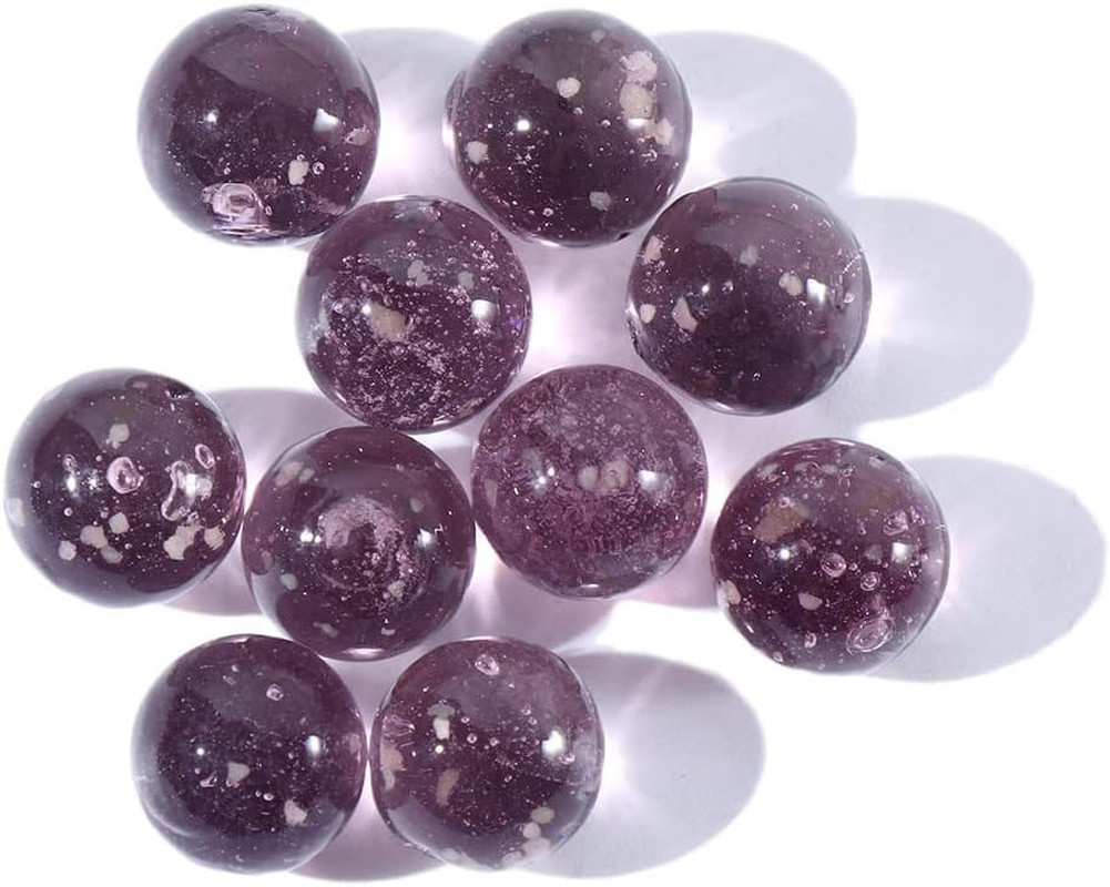 10Pcs Glass Marbles Glow in the Dark Multi-Color Luminous Marbles Marble Games a