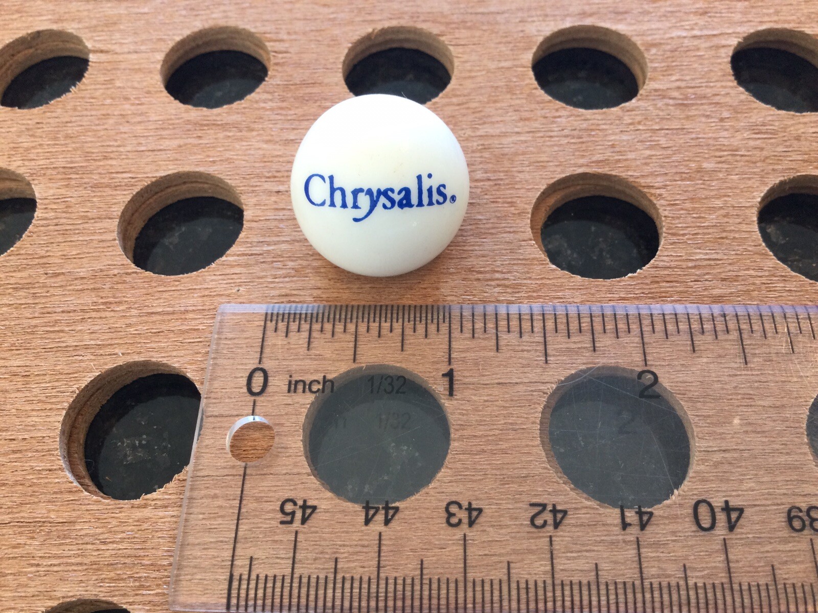 Vintage | “Chrysalis” | Blue Print on White Marble