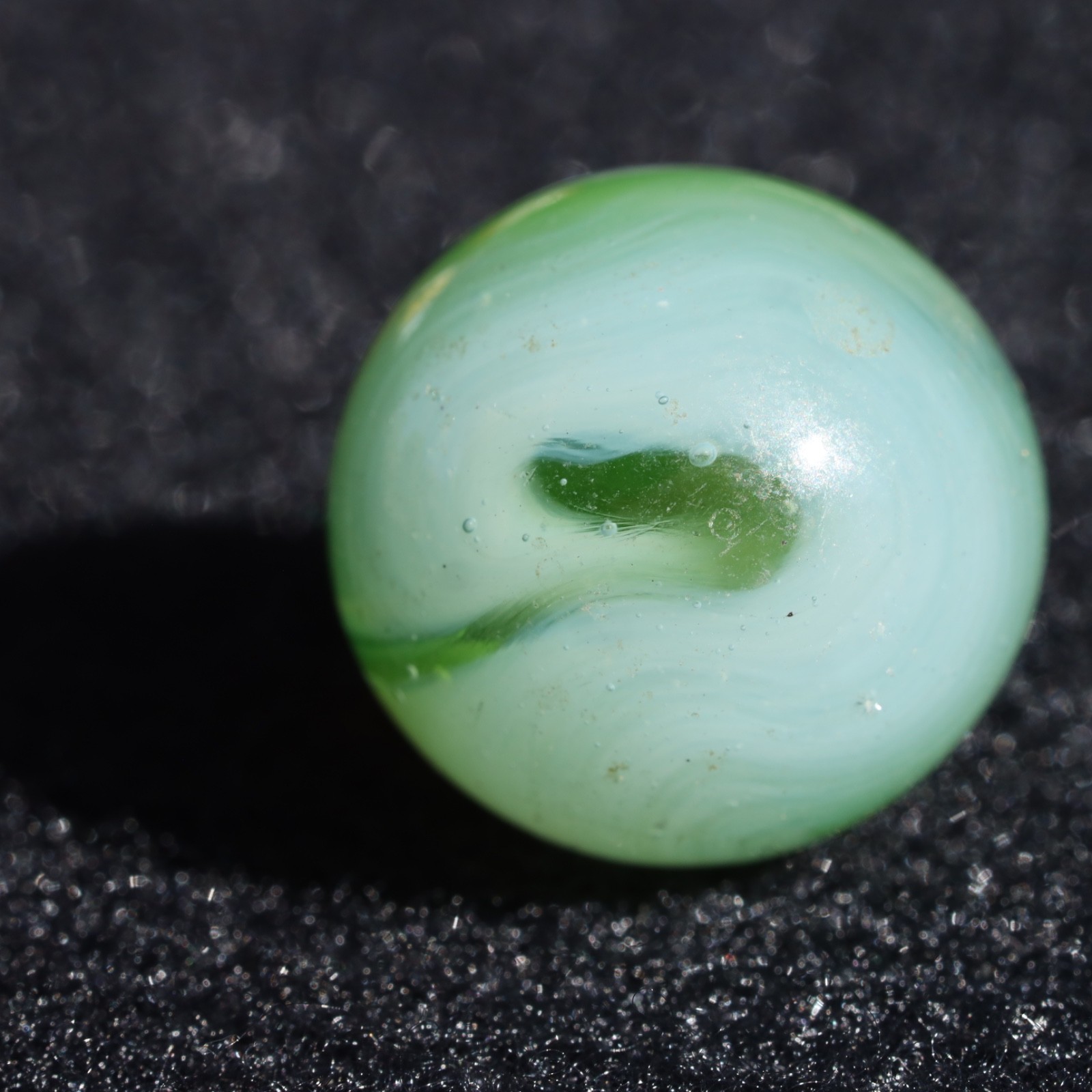 ALLEY Green WV West Virginia Swirl Marble 5/8″ M- Combined Shipping