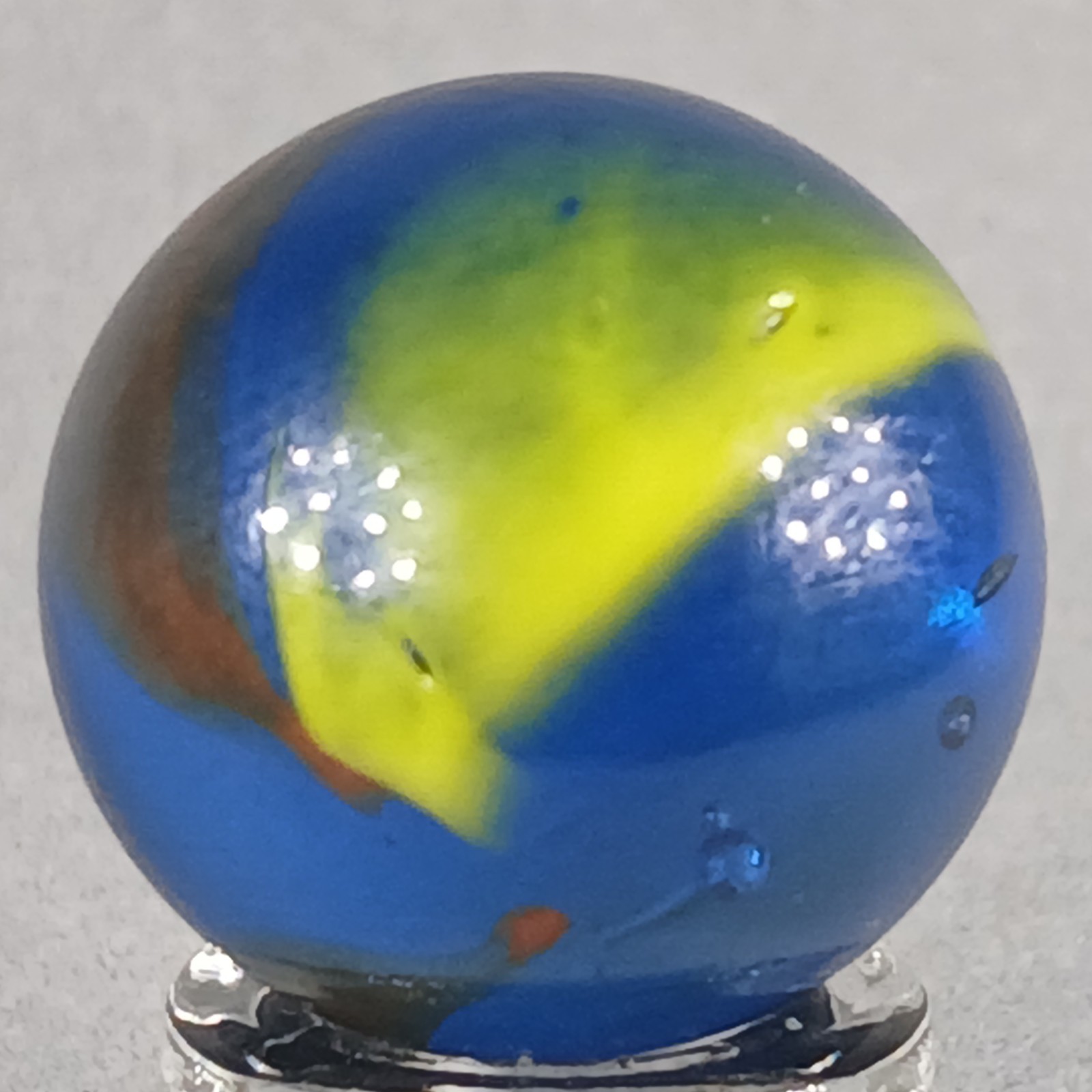 Vacor Iridescent Swirl Marble .62 Inches Near-Mint Condition Combined Shipping