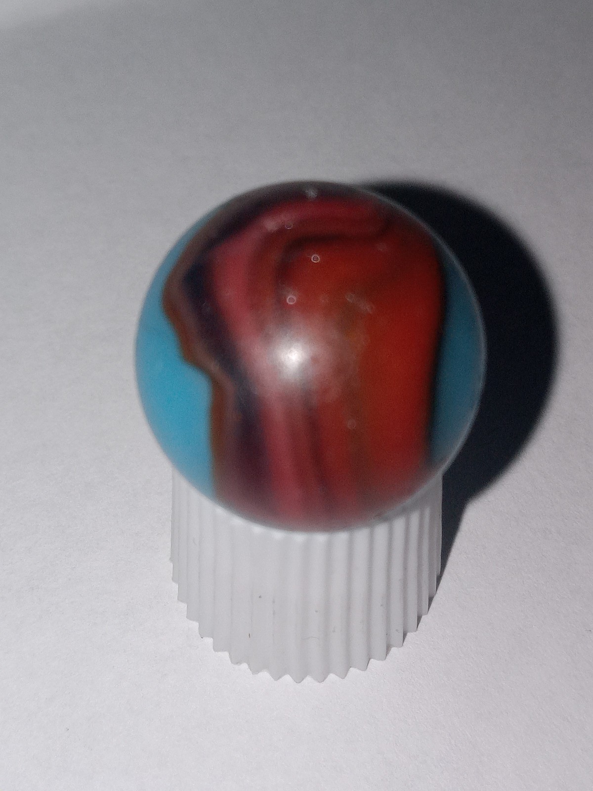 Peltier Spiderman Swirl Blue Red Marble