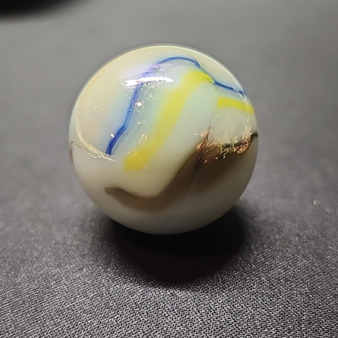 Large Vintage Boulder Marble 34.8mm In Diameter Swirl – Unknown Maker
