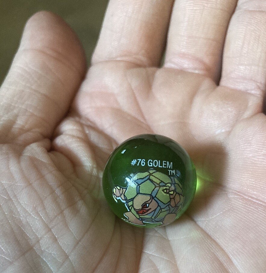 Pokémon Marble – #76 – GOLEM – 2000s ULTRA RARE POKEMON TOY WOTC Nintendo HTF