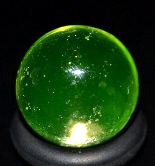 GLASS ART MARBLE/.558″-VASELINE BLACKLIGHT PEEWEE-TRANSPARENT LIGHT GREEN,NEON