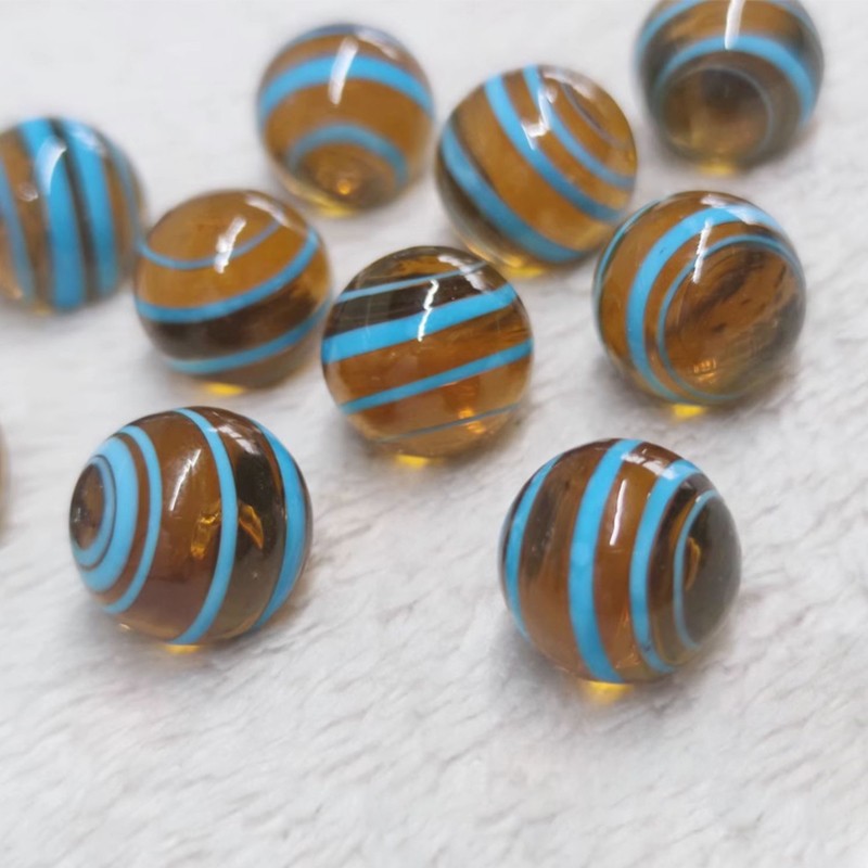 16mm Glass Marbles Round Beads Coloured Glass Balls Vase Fish Tank Decor Game