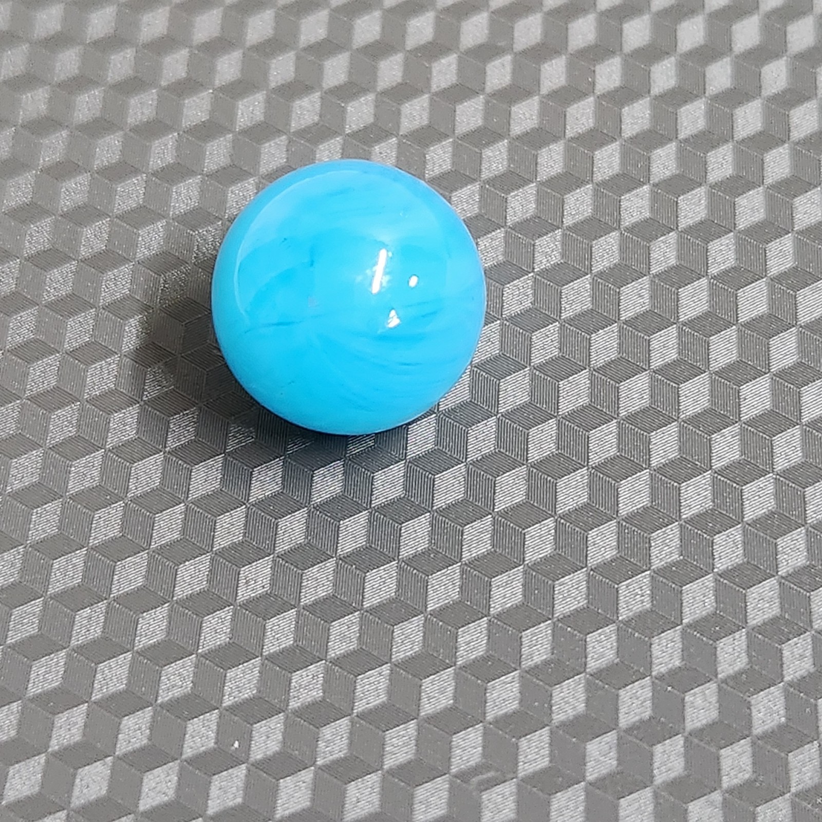 Vintage Blue Opaque Swirl Marble