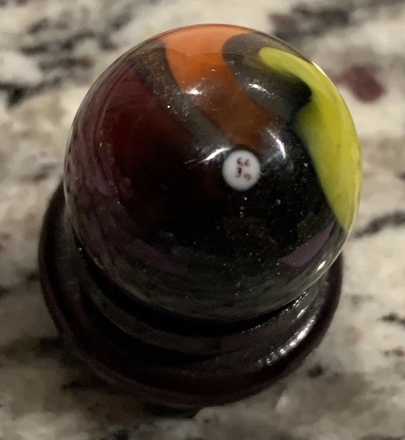 HTF Peltier MARBLE GOLDEN REBEL Heavy AV+ GOLDEN YELLOW RED BLACK RIBBONS 21mm
