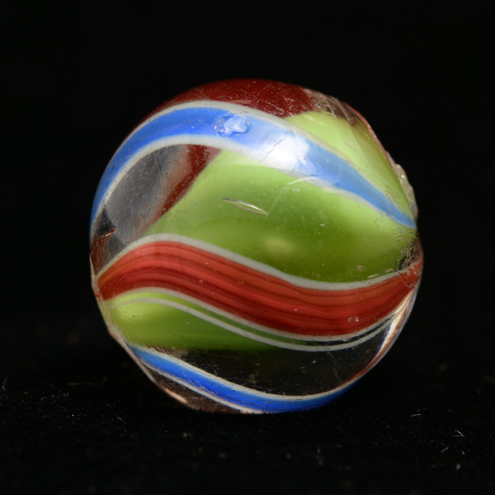 Lime Green Solid Core German Handmade Antique Marble English Style 17mm 21/32”