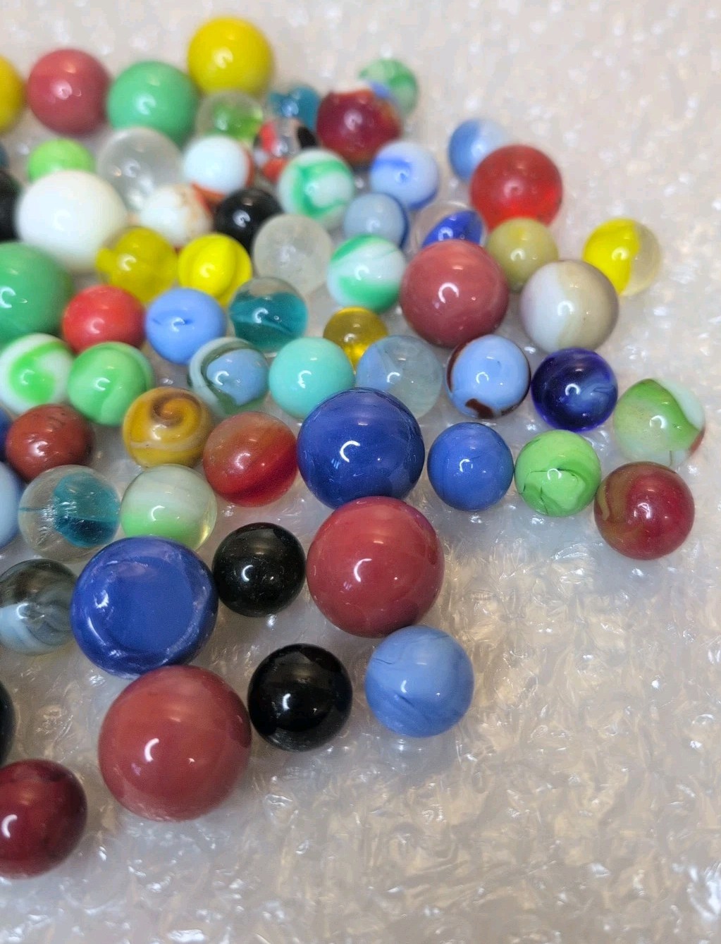 Vintage Antique Marble Lot Of 140+ Pre 1970’s Peltier Akro Agate +