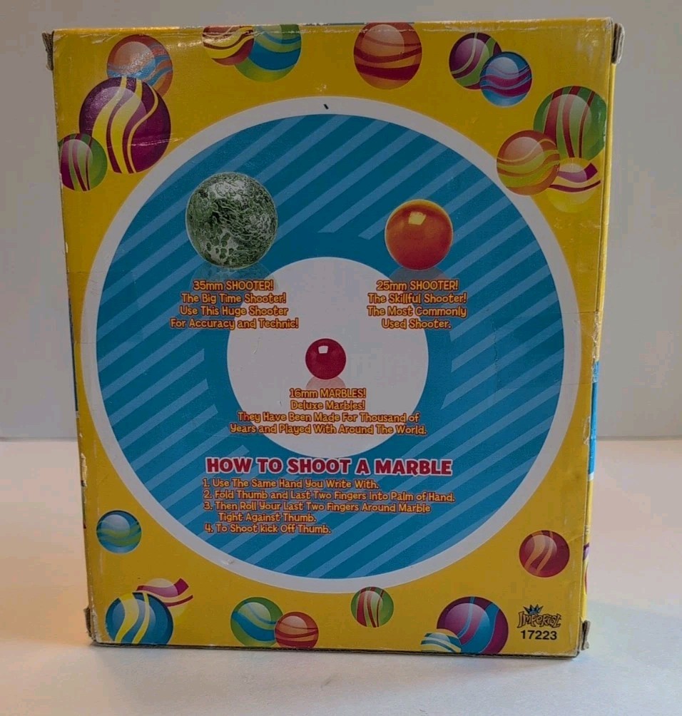 2013 Imperial Toy Corp AMAZING Marbles 151 Marbles & Game Booklet Jumbo Shooter