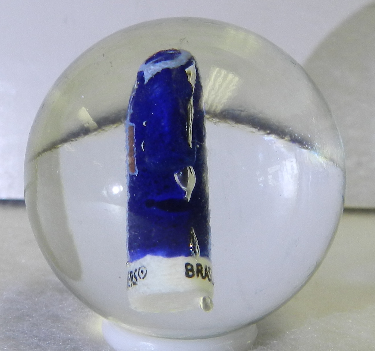 #18192m France Soccer Football Jersey Contemporary Sulphide Marble 1.35 Inches