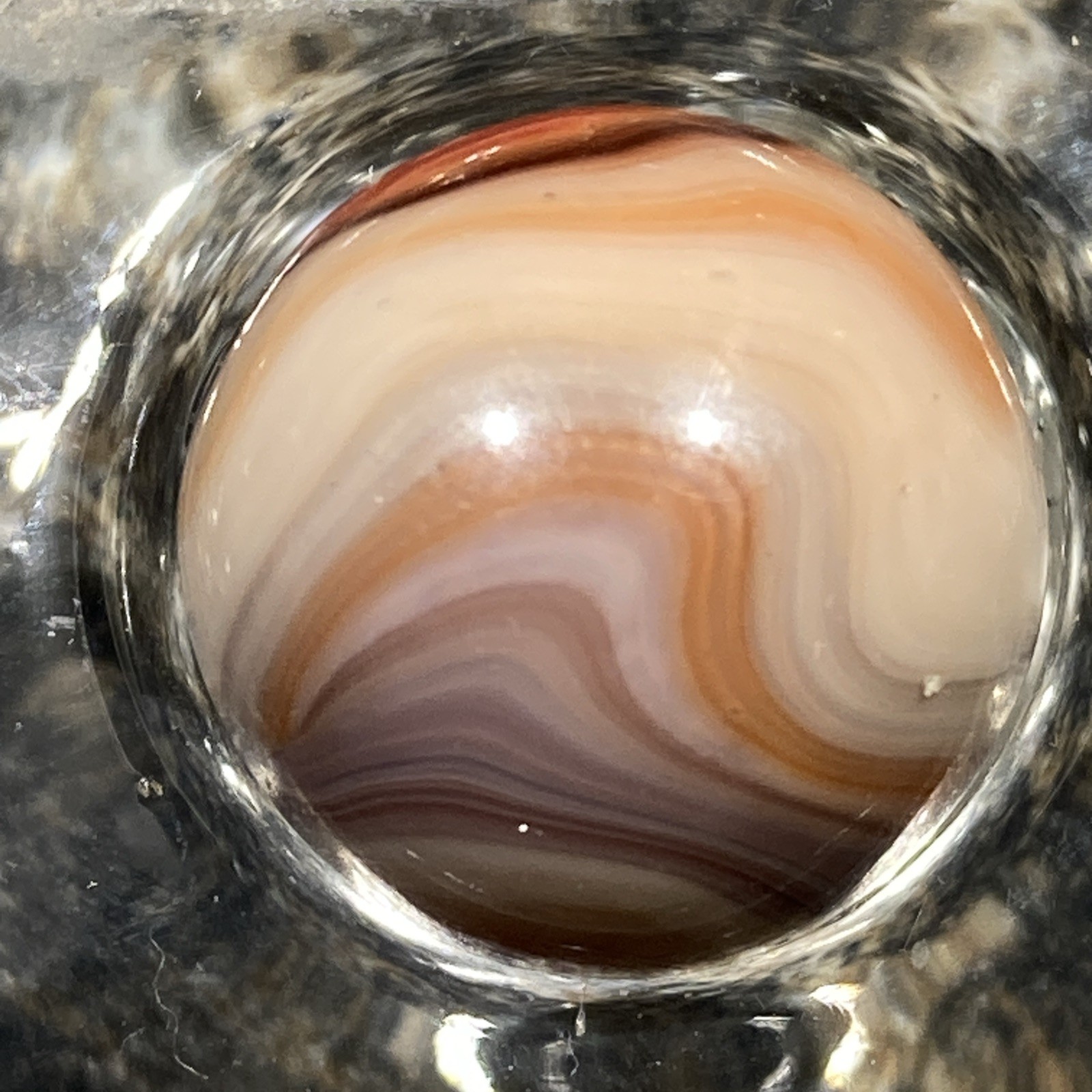 Vtg Akro Agate Company Killer 3+ HTF Color Very Nice!! .59” W14