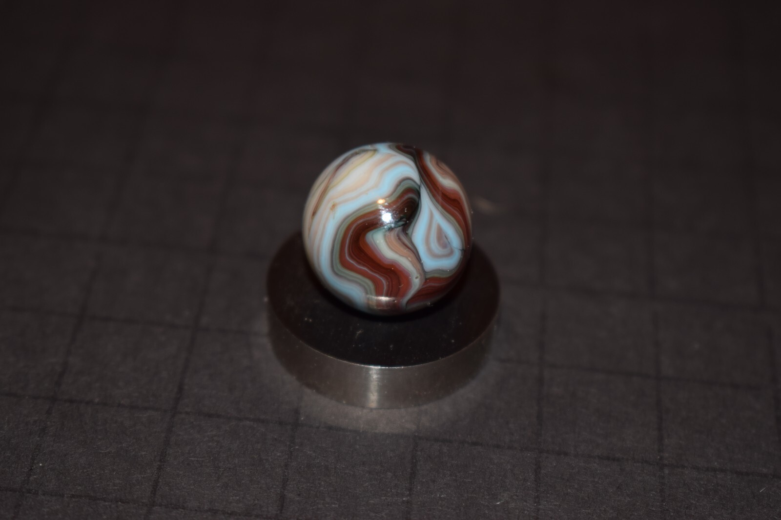 💥 JABO Mamie’s Multi-Color Swirl Toy Marble Size .718″= 23/32″=18mm MINT💥