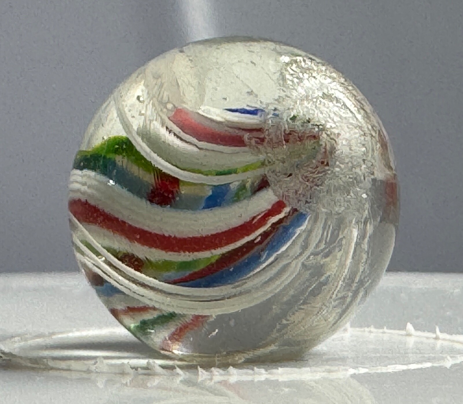 Stunning 4 Ribbon Divided Core Marble 17.5mm (11/16”)