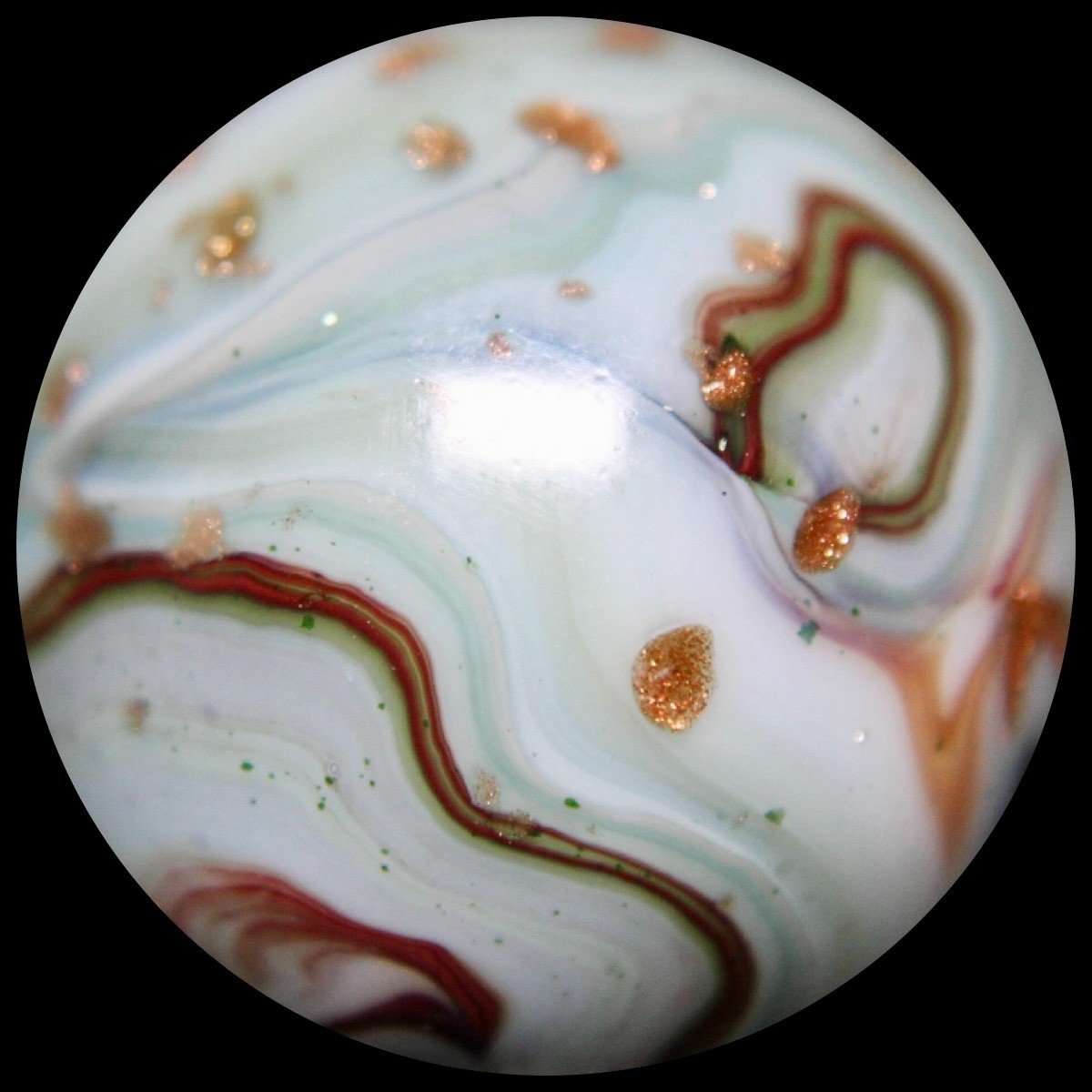 DAS Harvest Moon Marble Collector Series: Wild Dichroic w/Lutz