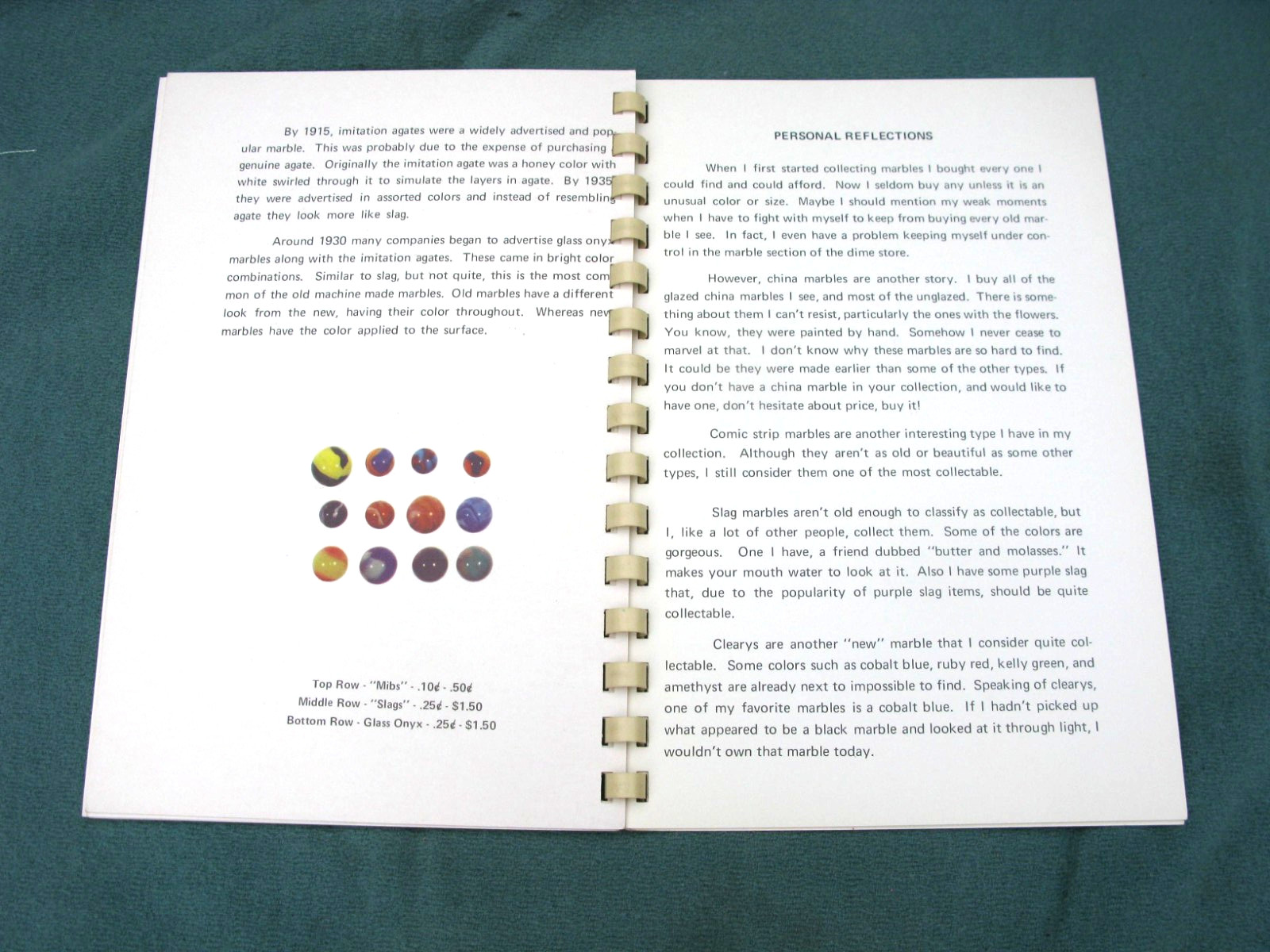 VERY RARE Book The Collector’s Encyclopedia Of Antique Marbles Clara Ingram 1972