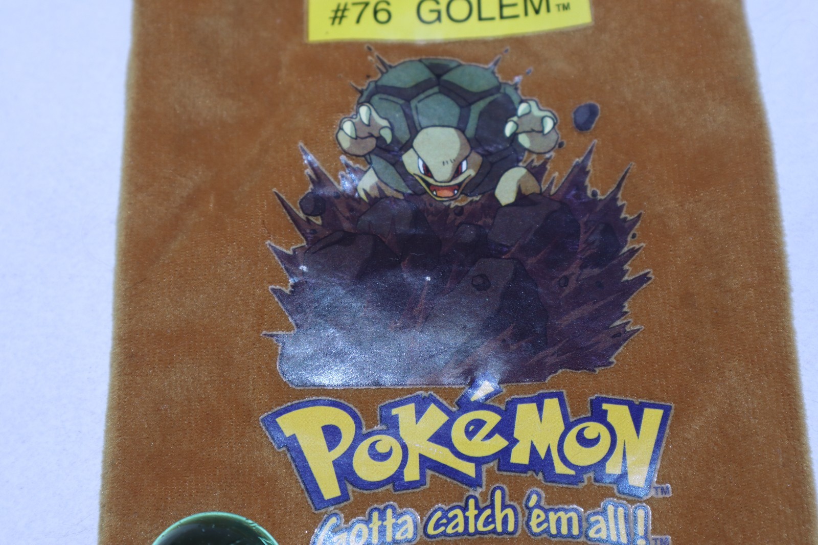 1 Pokémon Collectible Marble #64 Kadabra & Pouch #76 Golem