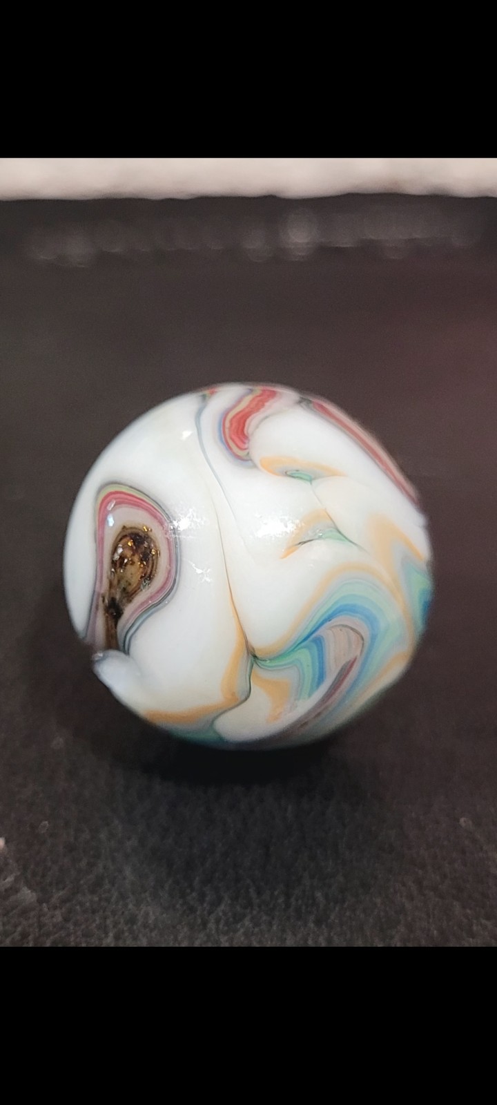 Beautiful D.A.S Marble. 3/4″ With Amazing Color Swirl. Mint With 1 Small Roll