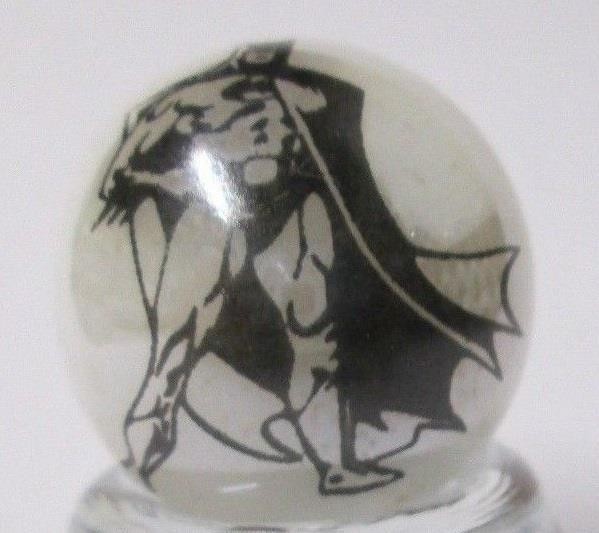 Batman Standing Glass 1″ Logo Marble