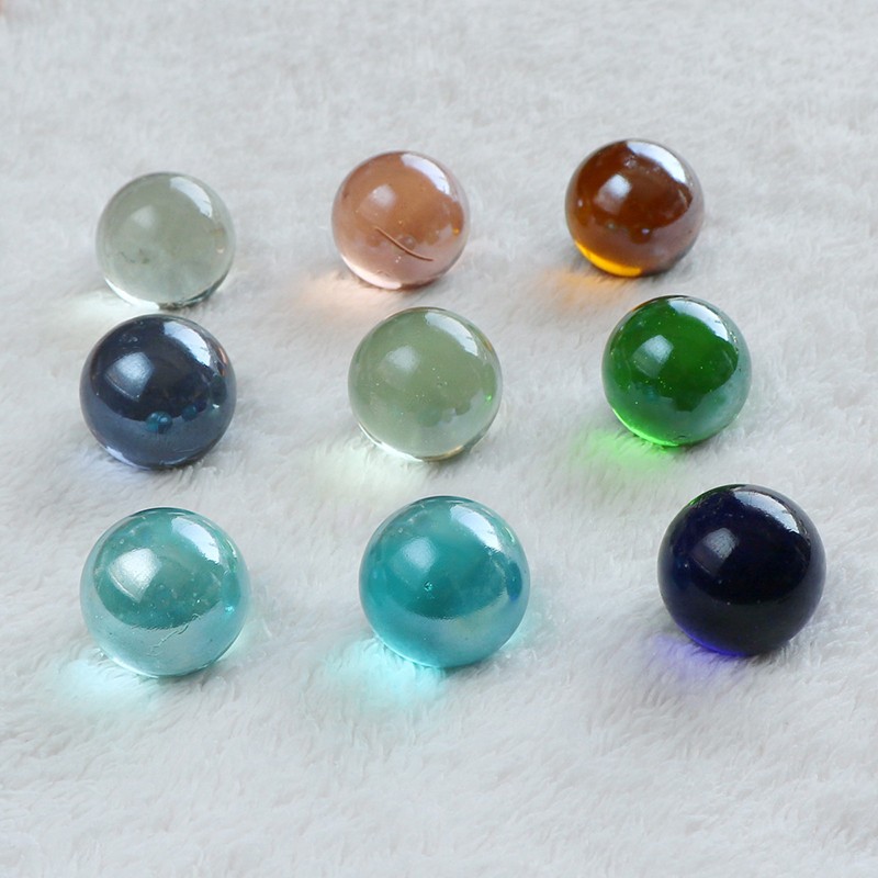 25mm Glass Marbles Glass Round Beads Vase Fish Tank Decoration DIY Toy Game