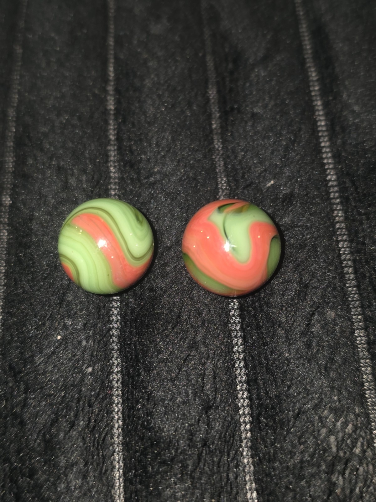 Vintage Marbles Alley Agate Coral Lot